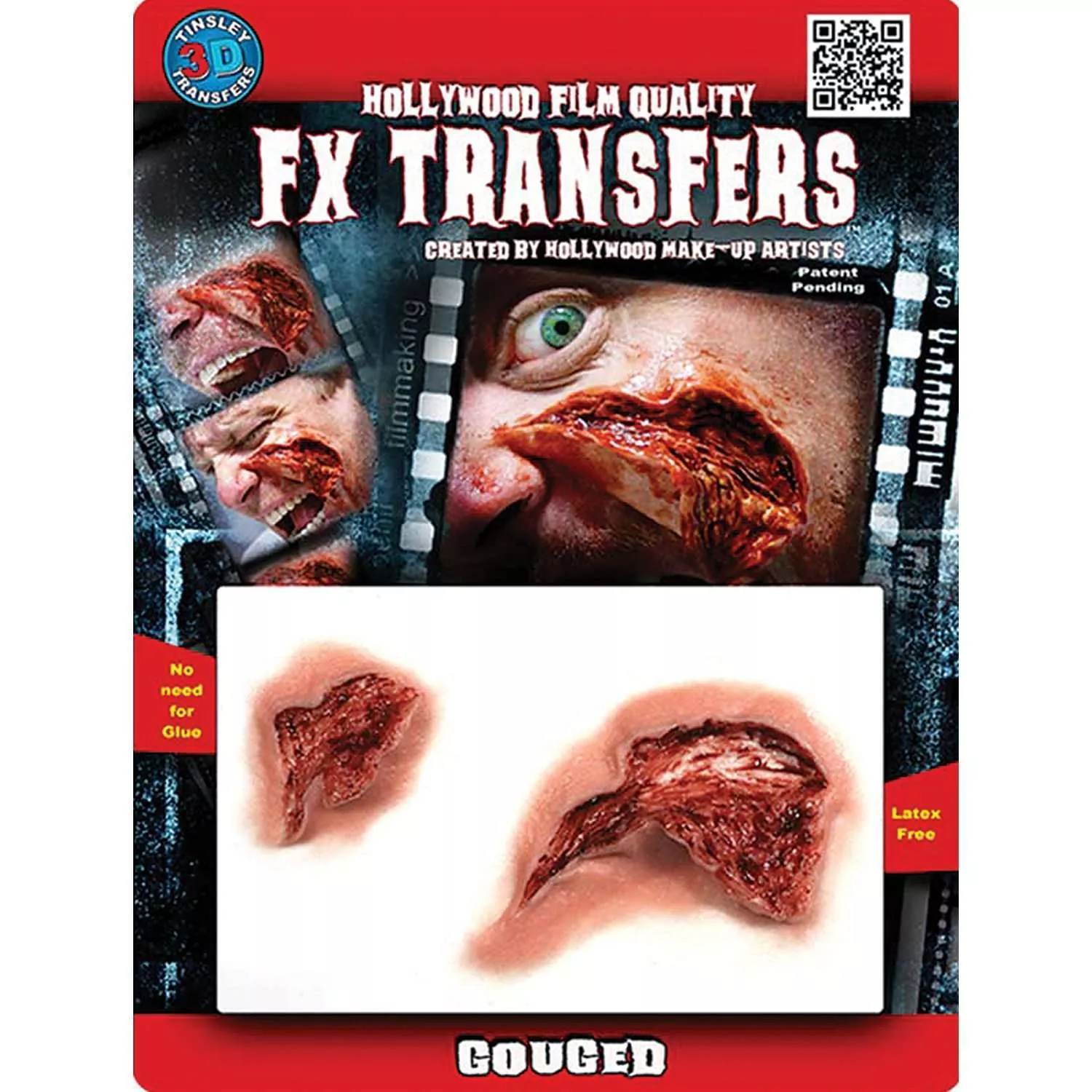 Tinsley Gouged WoundFX Water Transfer Prosthetic
