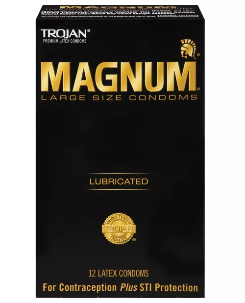 Trojan Magnum Condoms - 12 pack