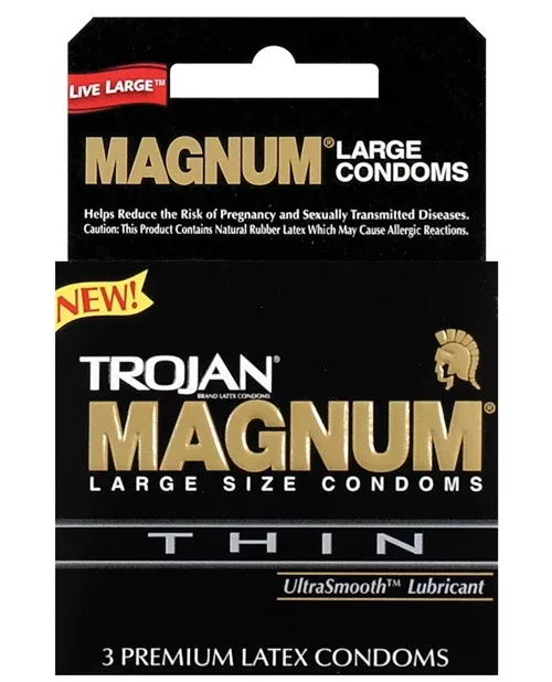 Trojan Magnum Thin Condoms - 3 pack
