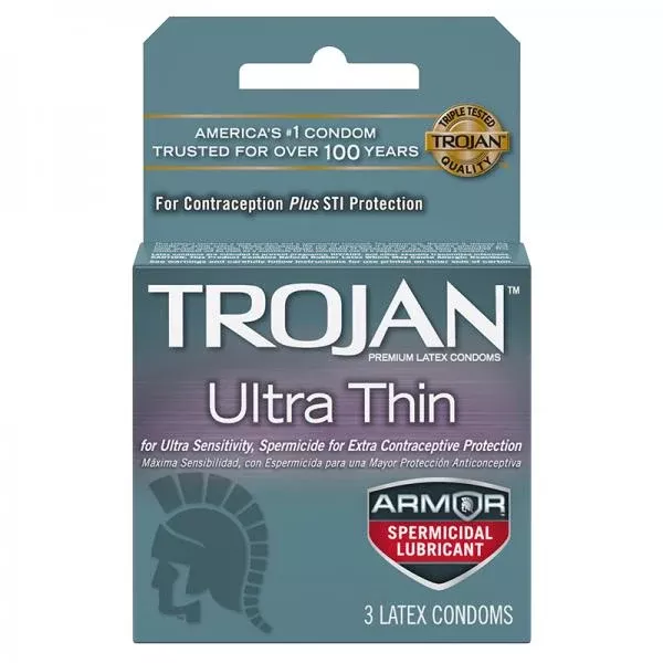 Trojan Ultra Thin Armor (spermicidal) 3pk