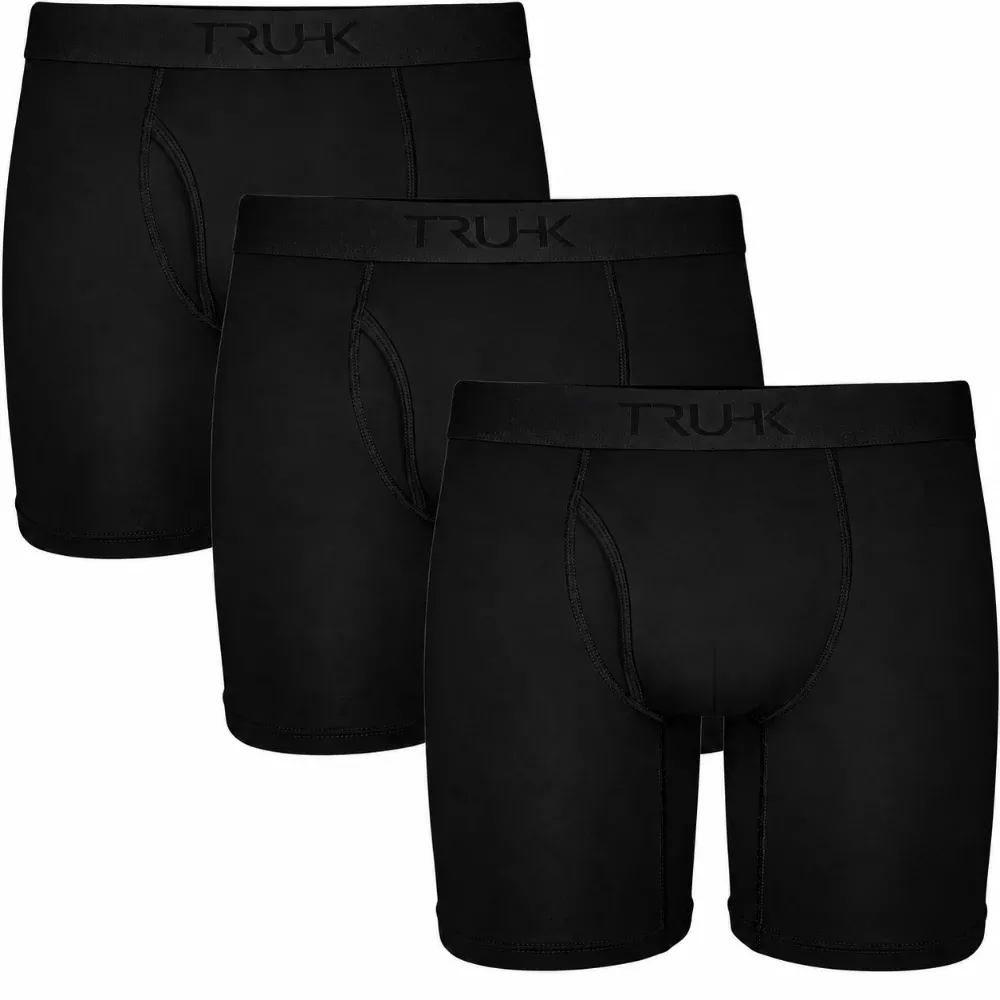 TRUHK Classic Side Opening STP/Packing Boxer 3 pack - Black - Multipack