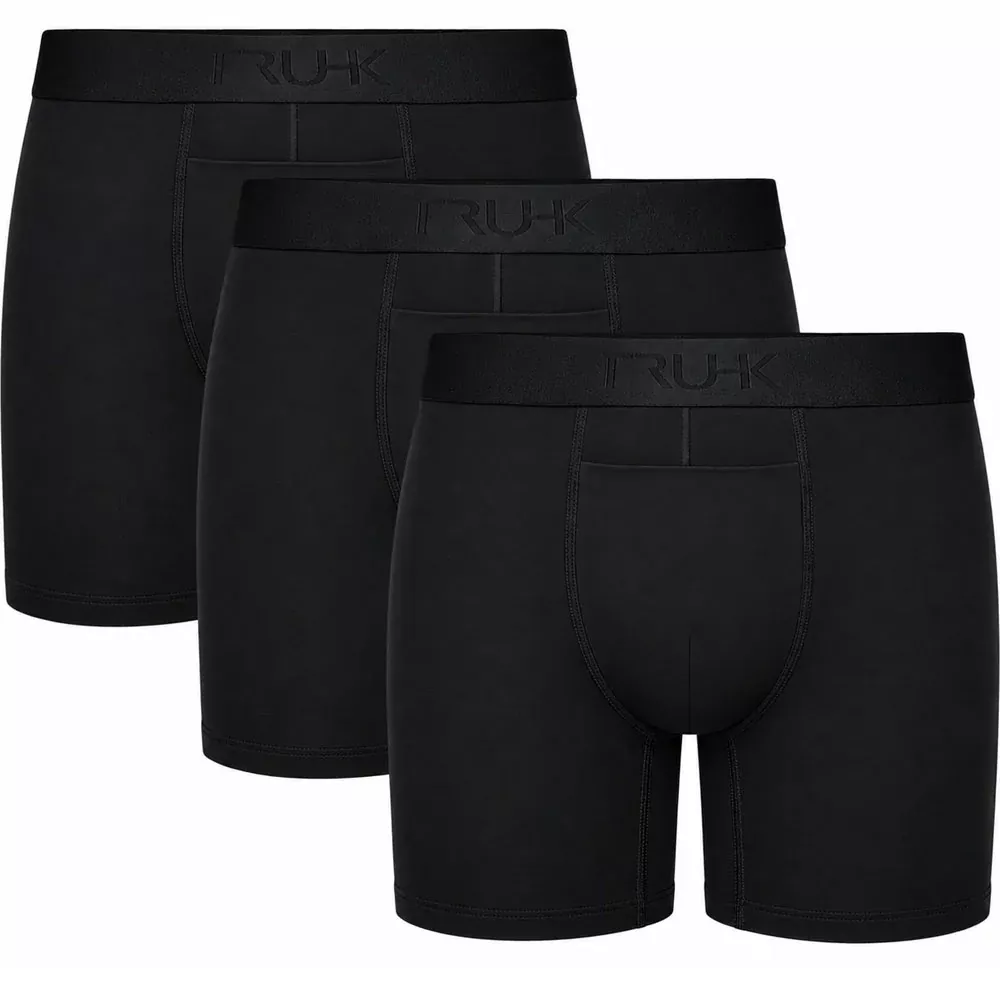 TRUHK High Rise Boxer Packing Underwear 3 Pack - Black - Multipack