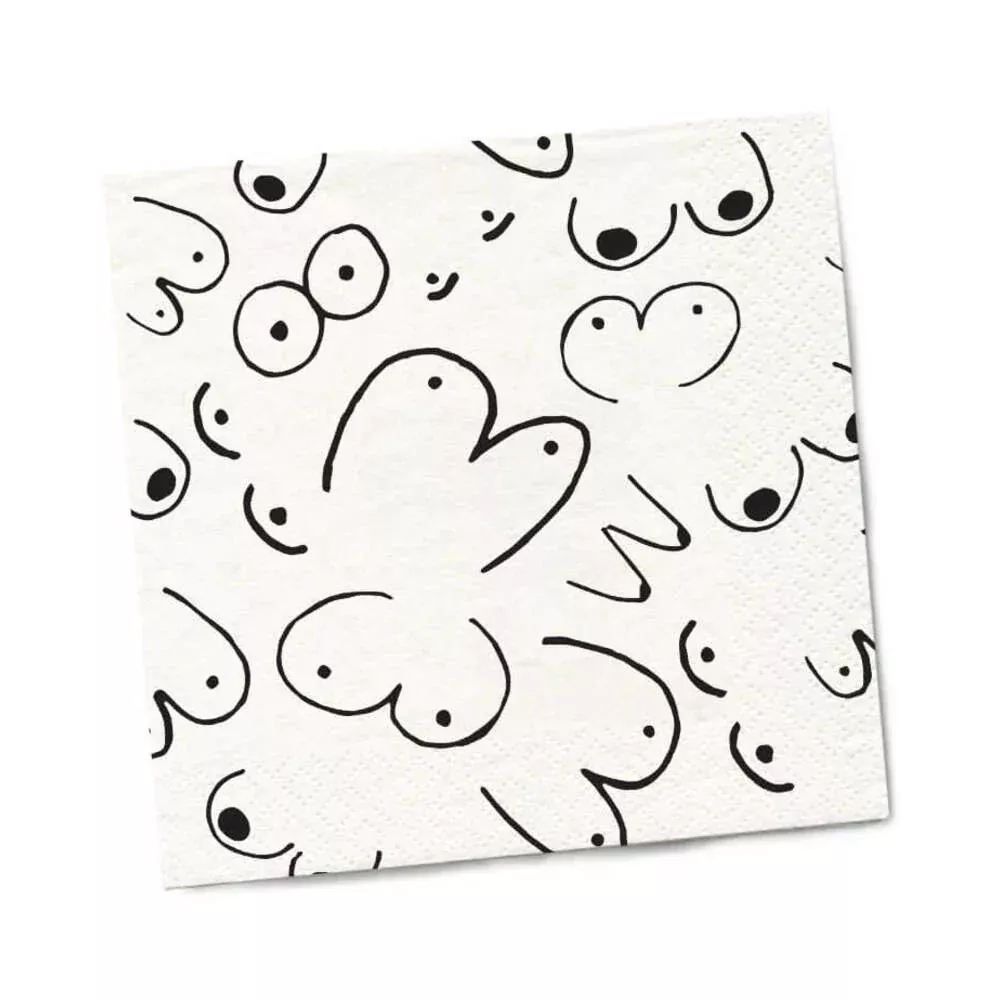 Twisted Wares Boobs Napkins 20-Pack