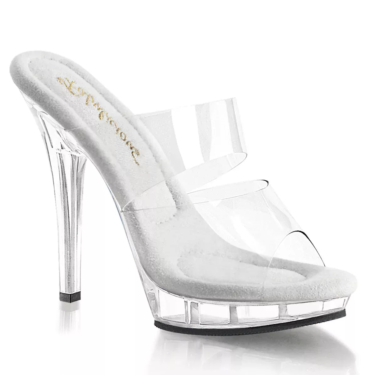 Two Band Slide Sandal 5" Heel