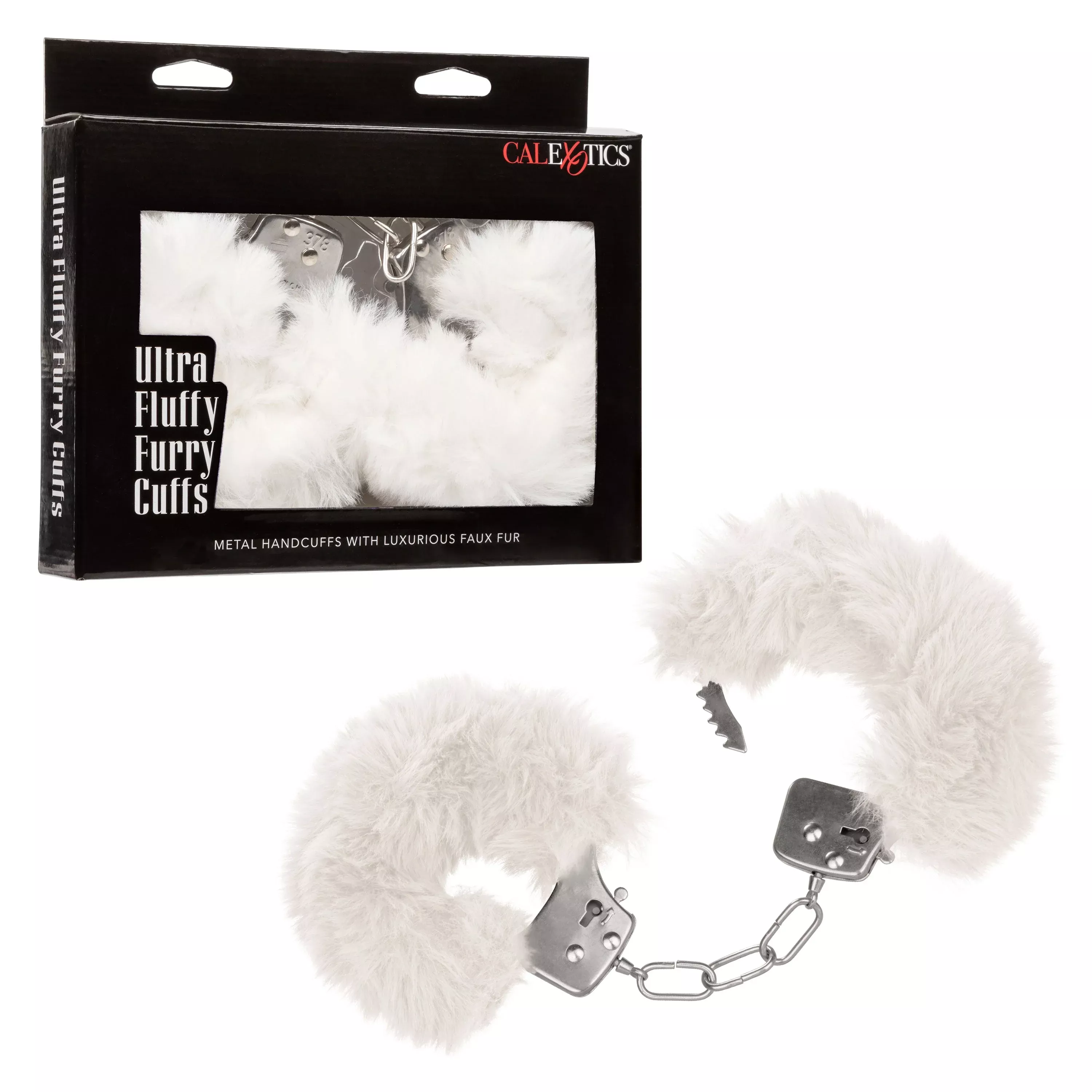 Ultra Fluffy Furry Cuffs - Adjustable Lockable Restraint Handcuffs with Faux Fur Comfort