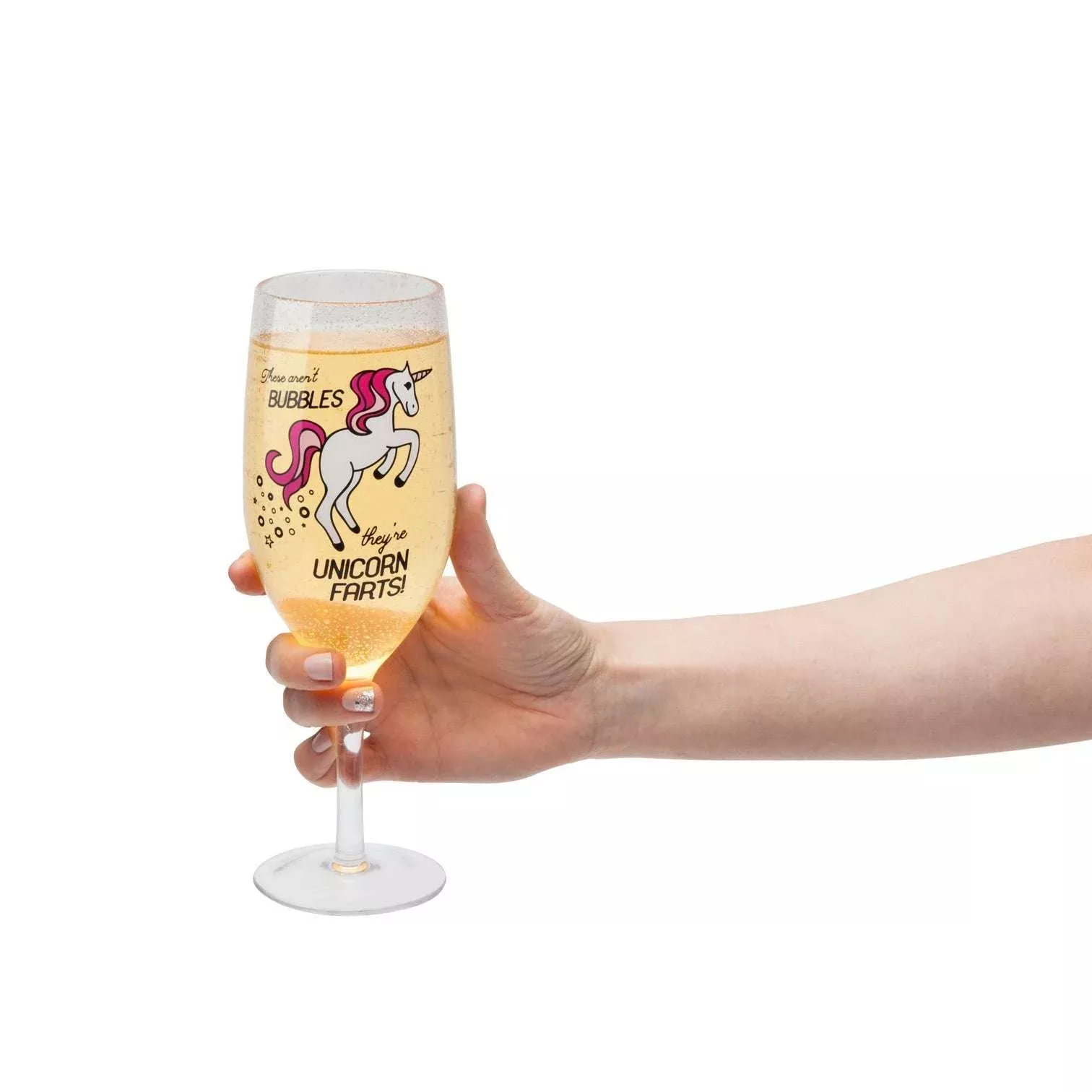 Unicorn Farts Champagne Glass