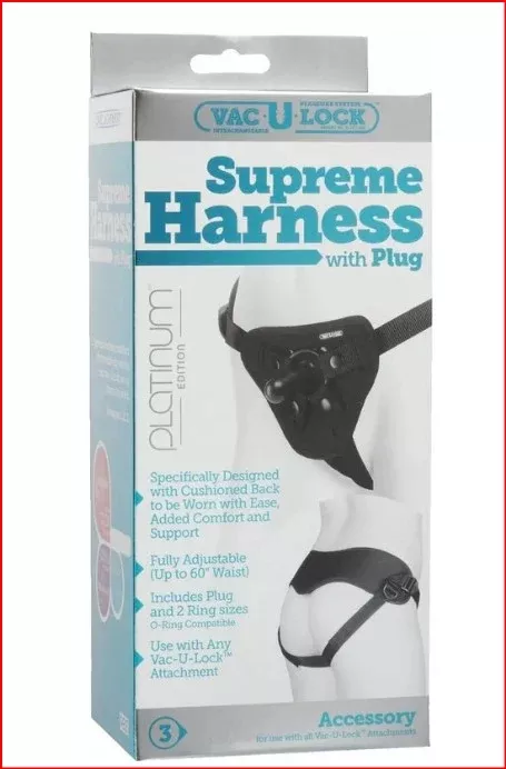 Vac-U-Lock Supreme Harness - Black