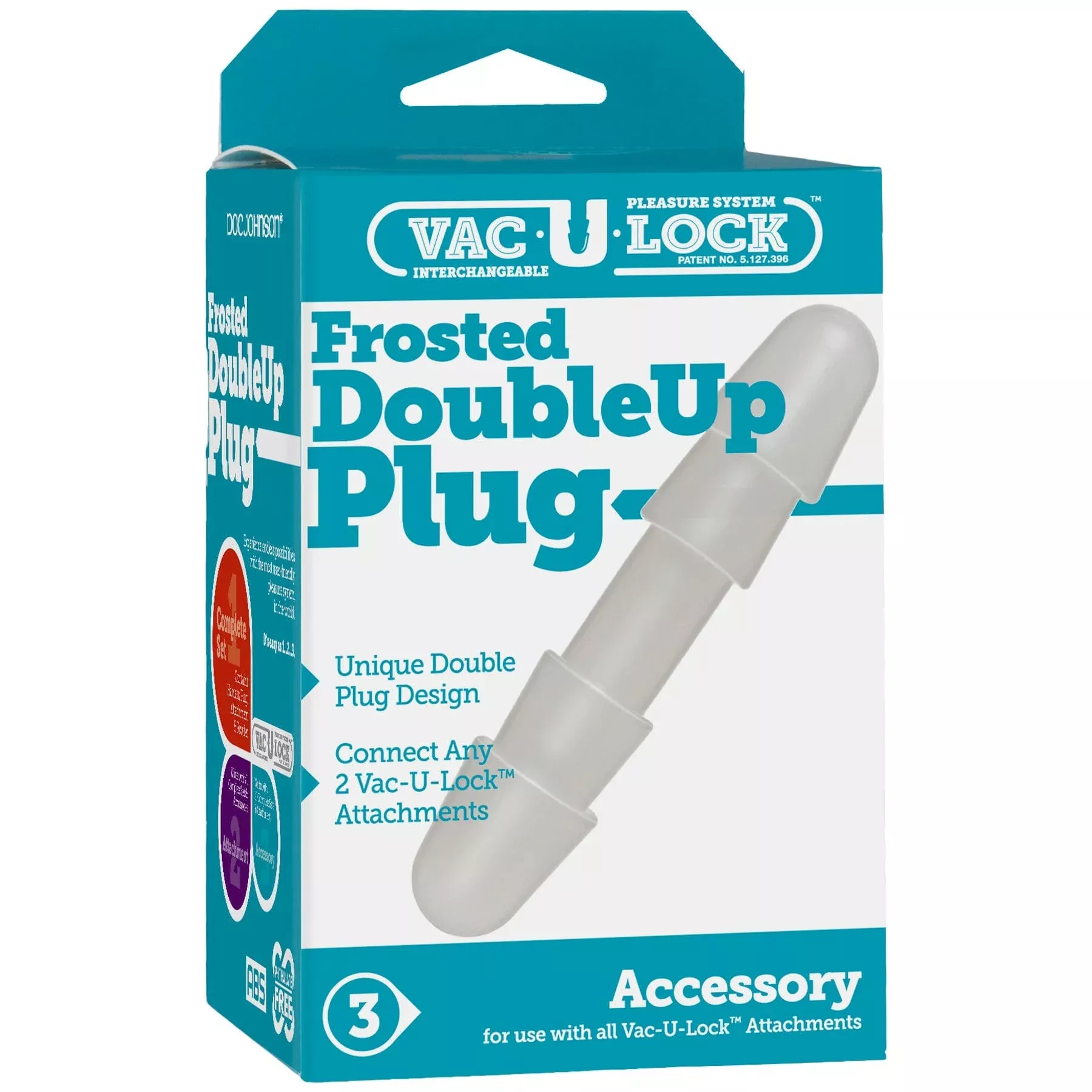 Vac-U-Locks Frosted Double Up Plug