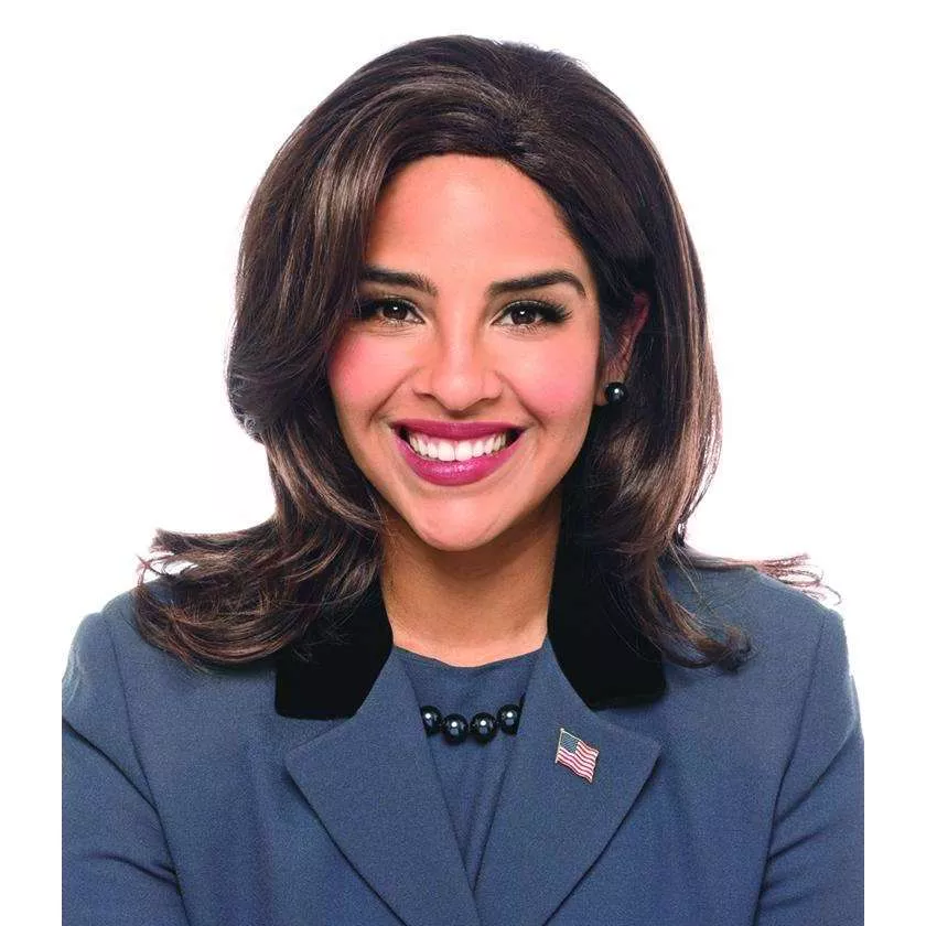 Veep Politician Brown Unisex Wig