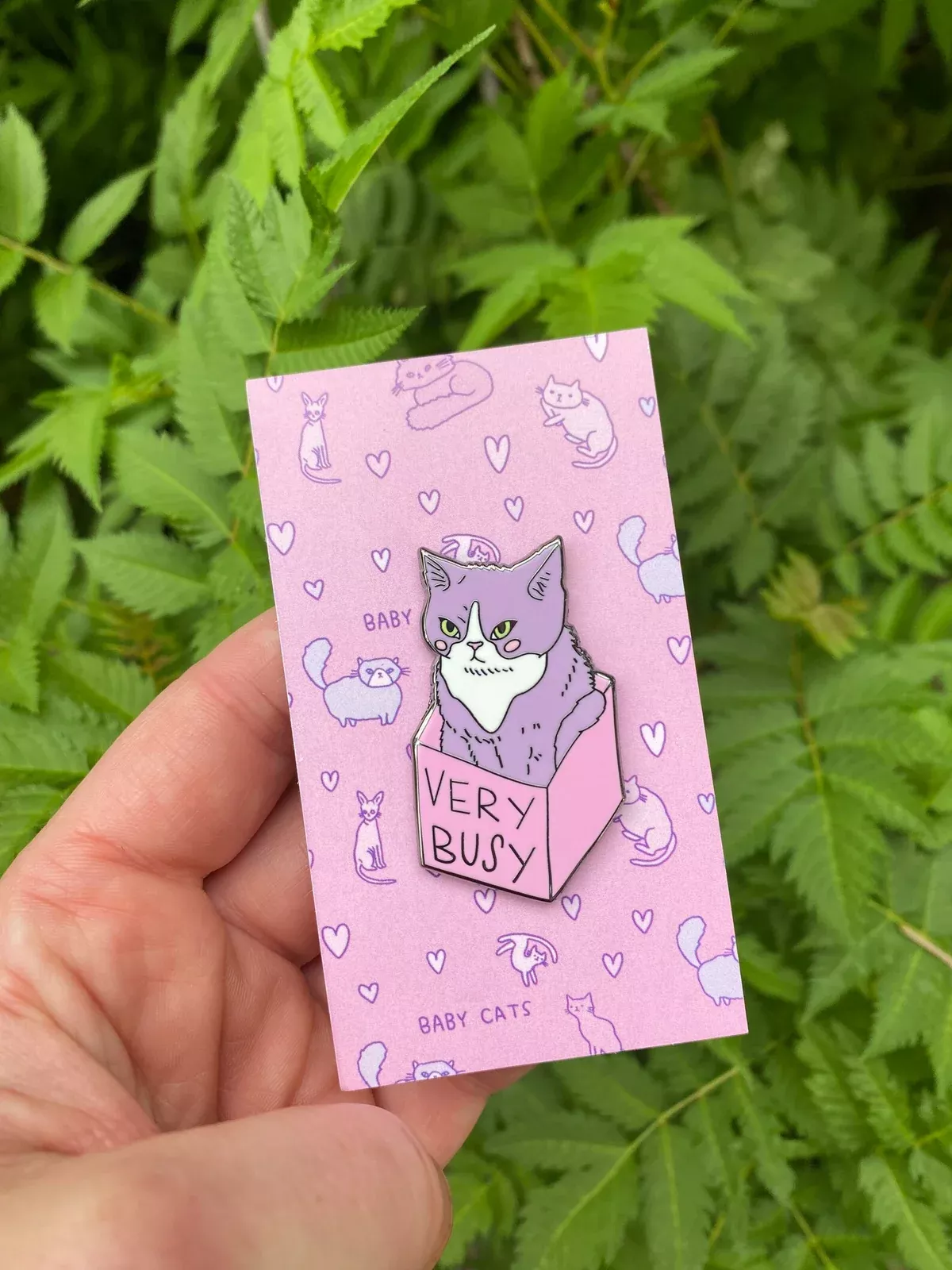 Very Busy Cat Pin