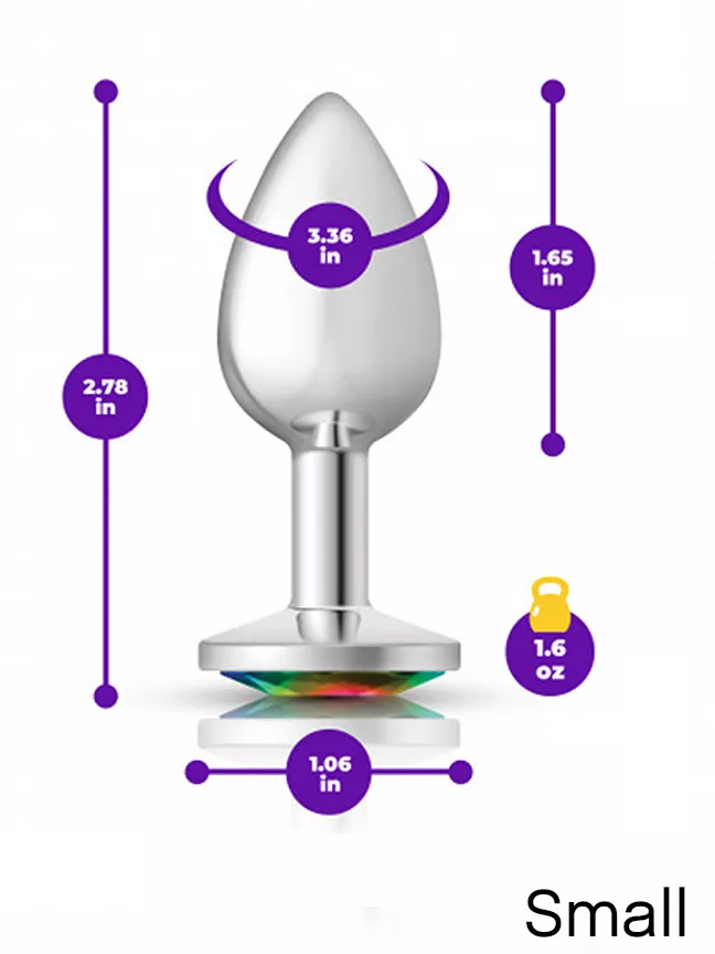 Viben Cheeky Charms Rainbow Crystal Plug