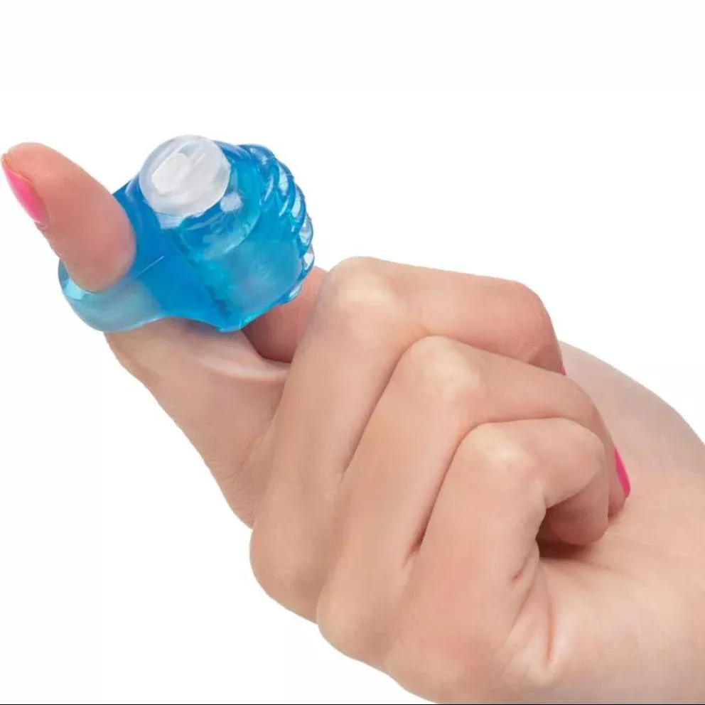 Vibrating Finger Teaser - Blue