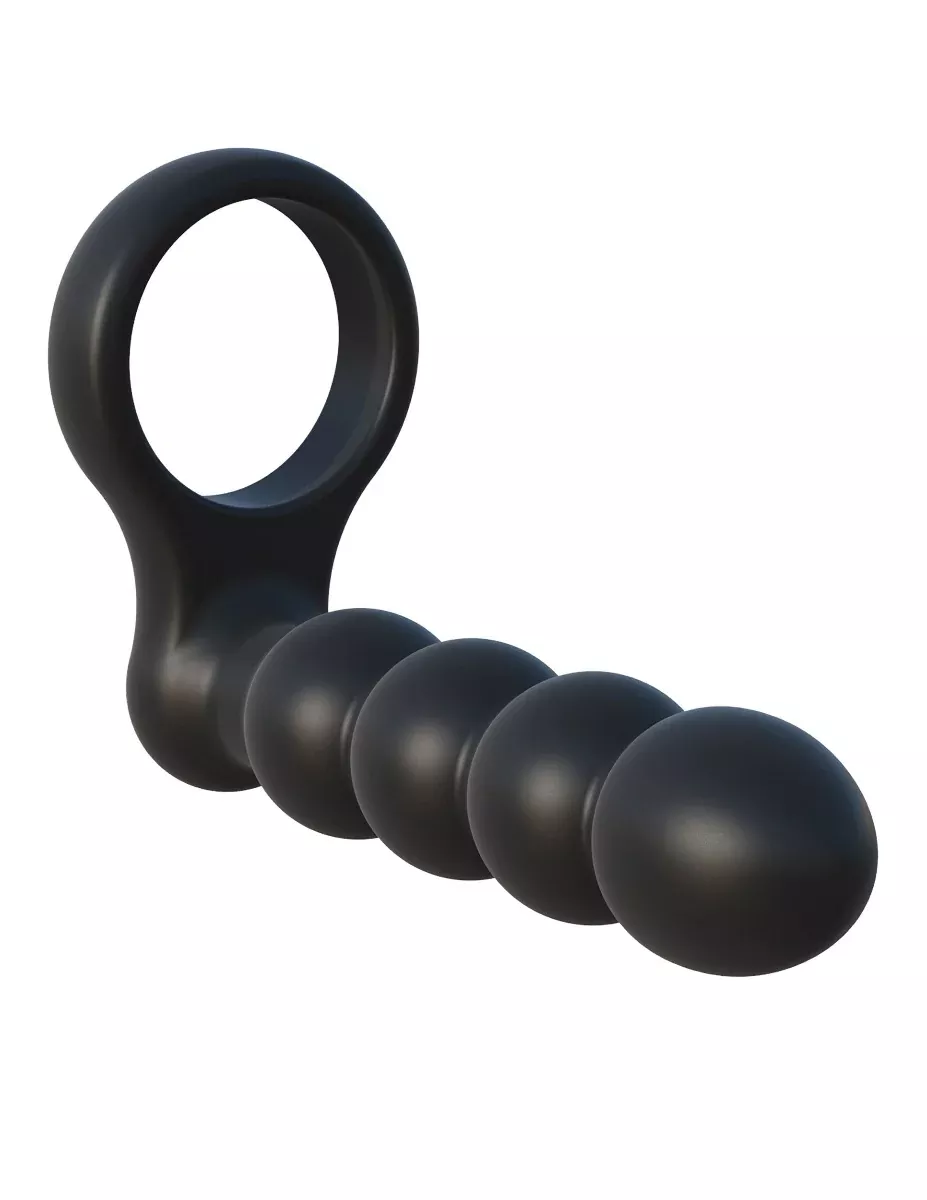 Vibrating remote controlled double penetrator cock ring - Fantasy C-Ringz - Remote Control Double Penetrator