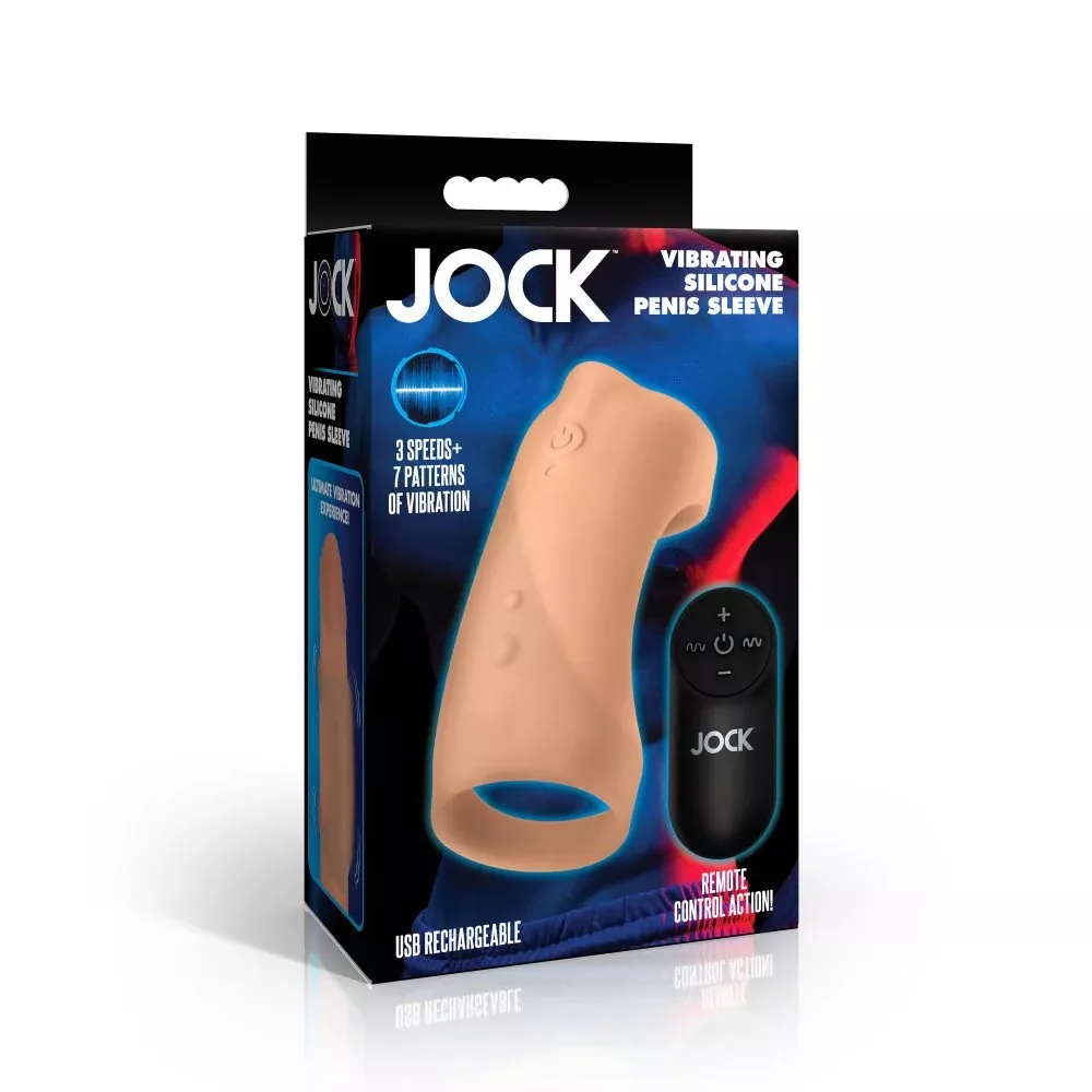 Vibrating Silicone Penis Sleeve