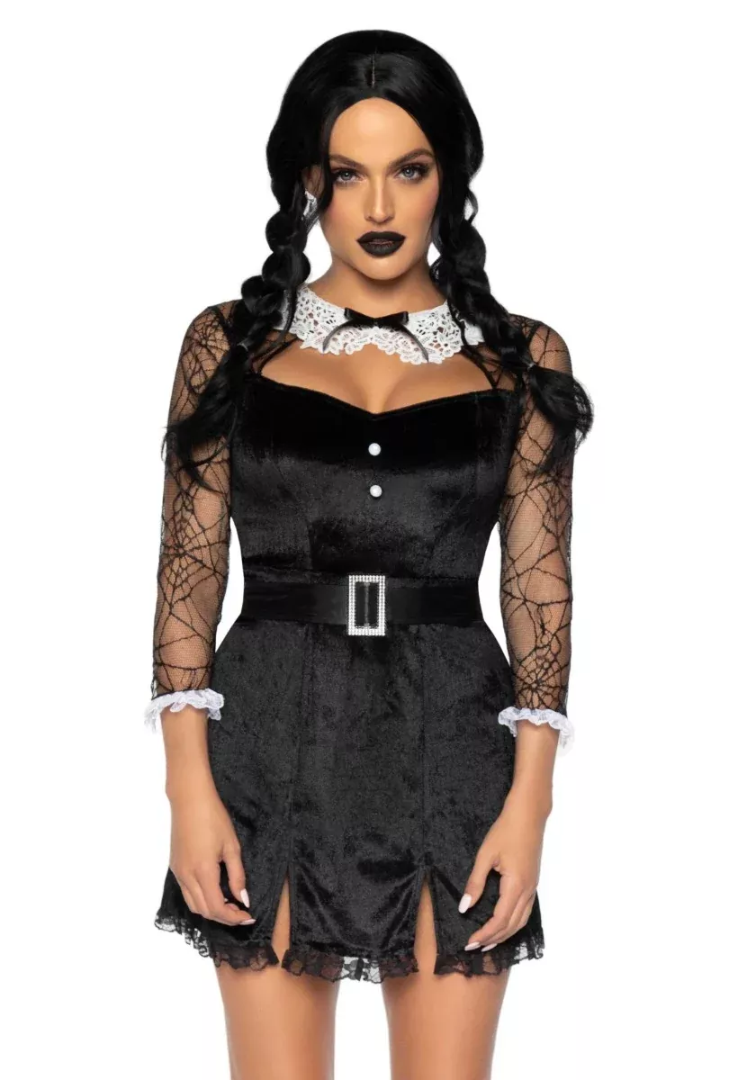 WEDNESDAY HOTTIE Halloween Costume 2pcs
