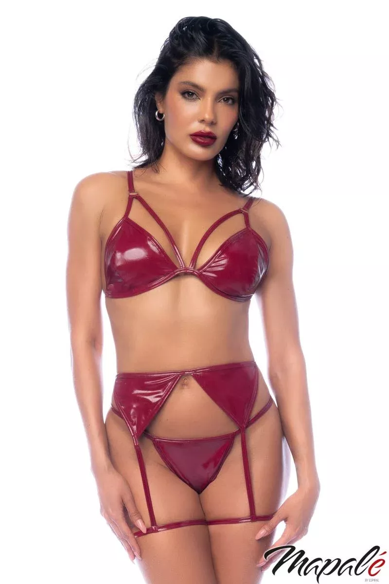 Wet-Look 3Pc Set