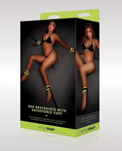 Whip Smart Glow In The Dark Bed Restraints & Cuffs