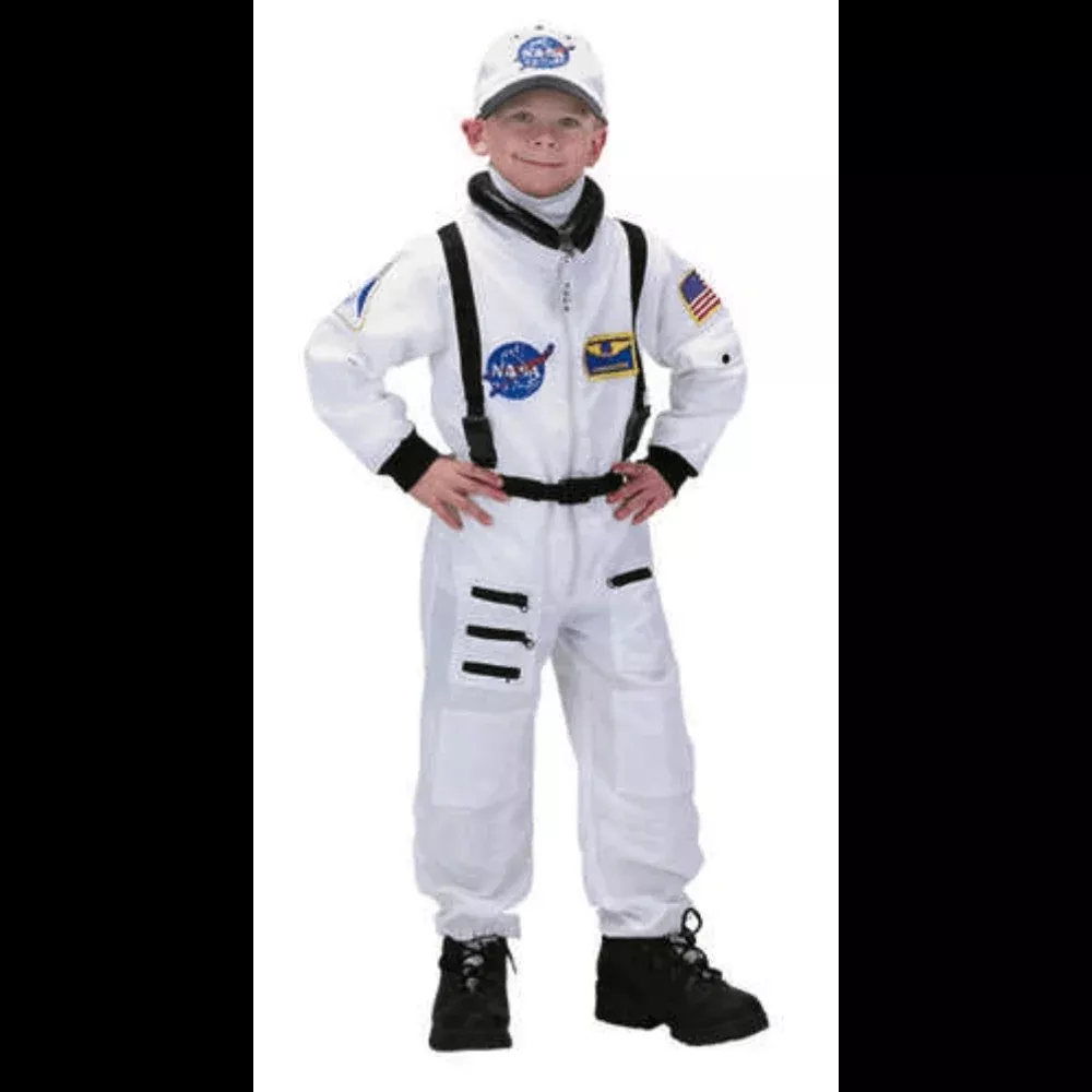 White Jr. Astronaut Suit Toddler Costume