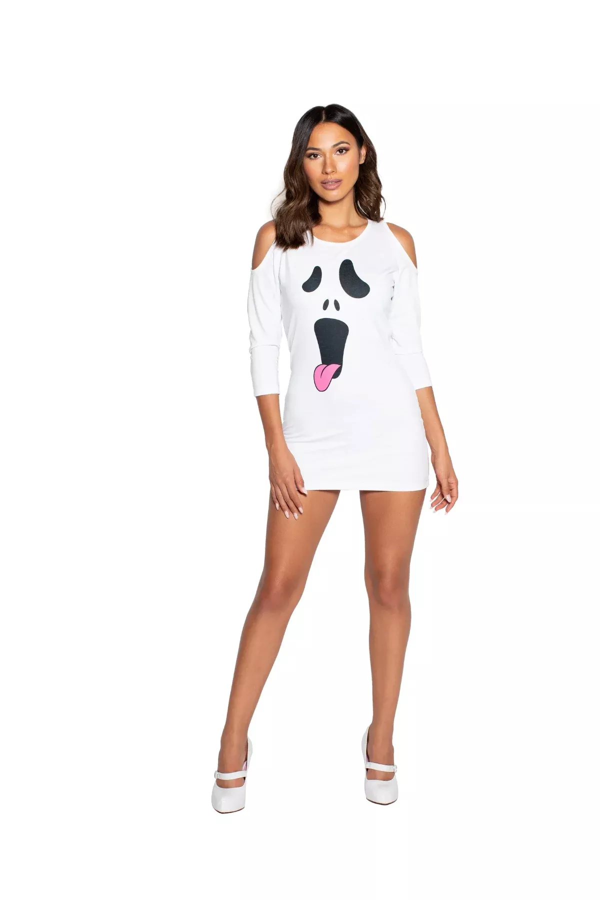 White Silly Ghost Dress