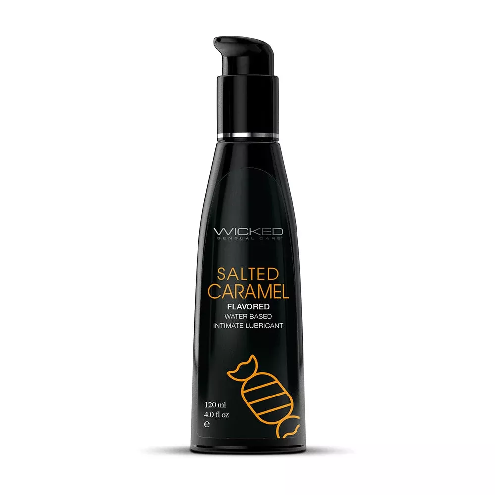 Wicked Aqua Salted Caramel Water-Based Lubricant 4 oz.