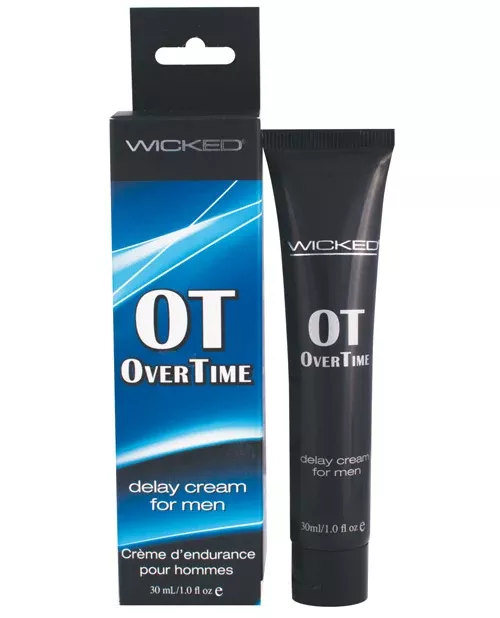 Wicked Overtime Delay Cream-Prolonger For Men - 1 oz