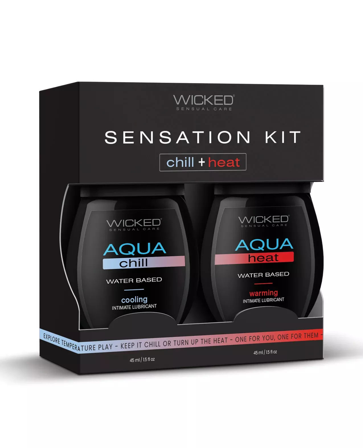 Wicked Sensual Care Sensation Kit Cooling & Warming Lubes 1.5 oz