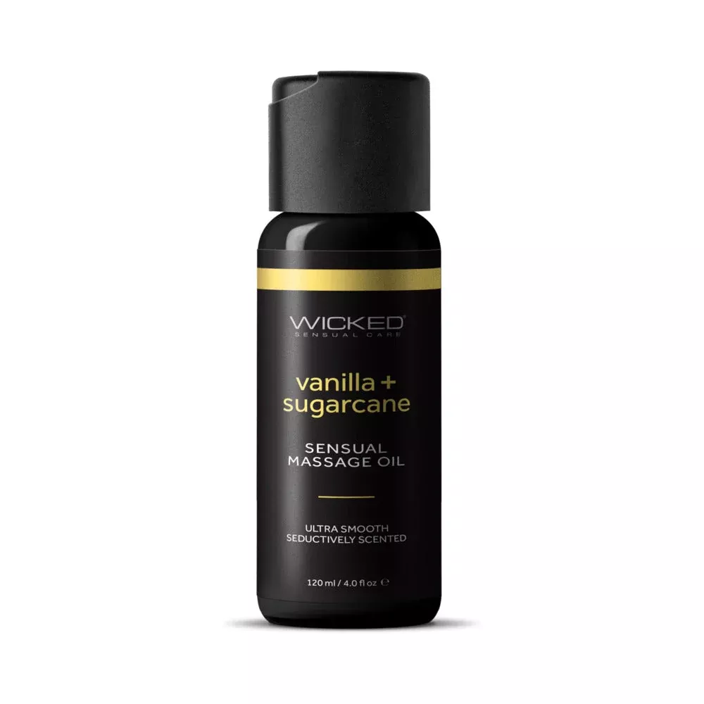Wicked Vanilla and Sugarcane Massage Oil 4 oz.