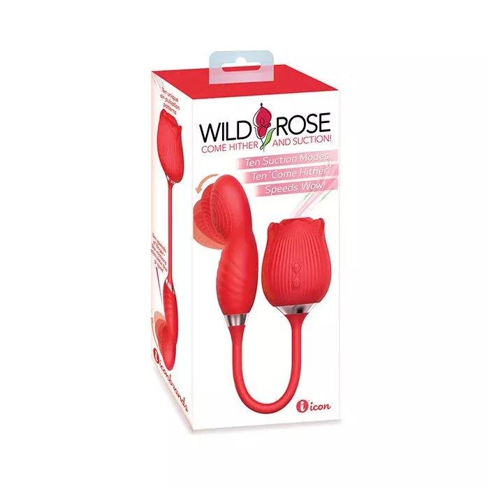 Wild Rose Suction & Come Hither Vibrator