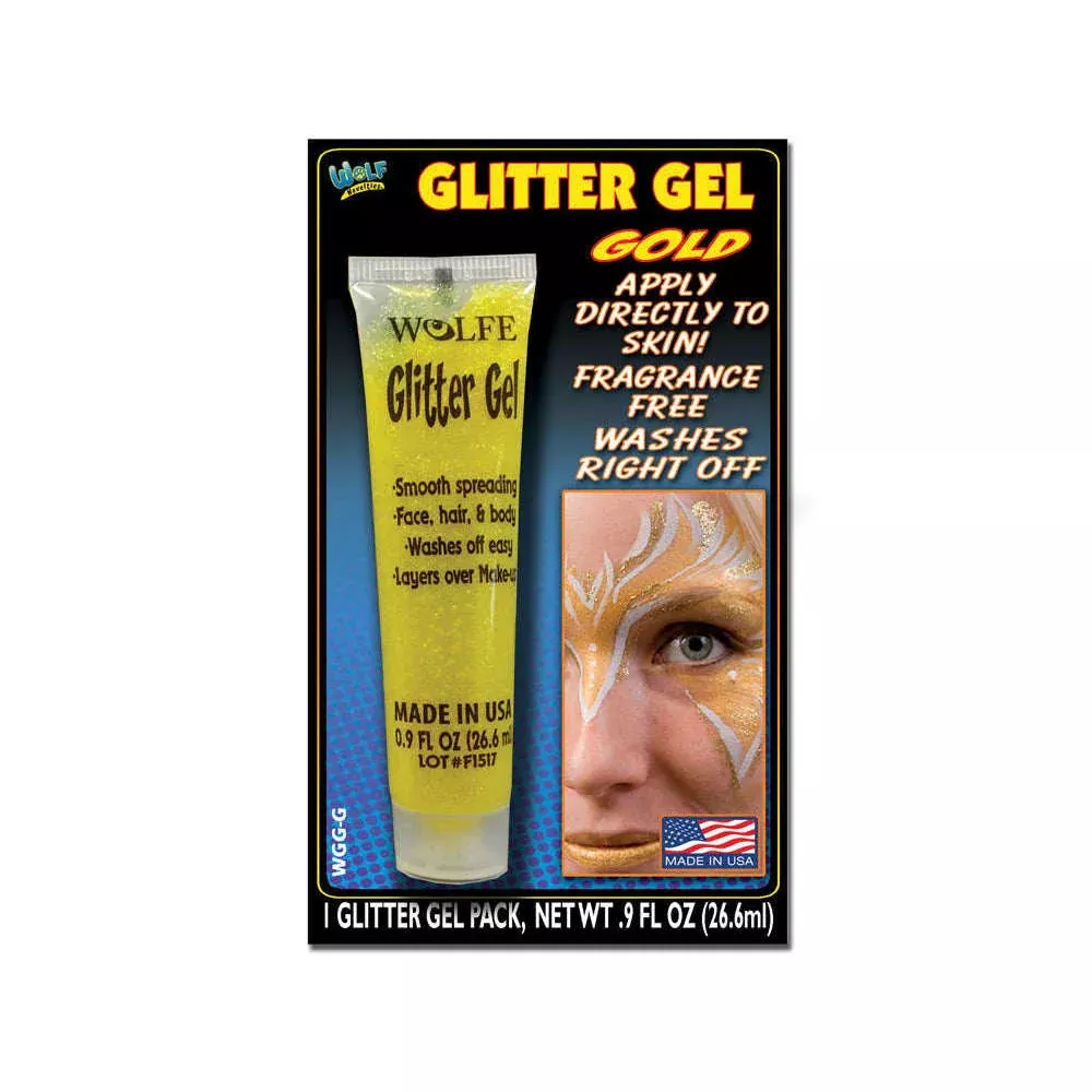 Wolfe Glitter Gel Makeup .9oz