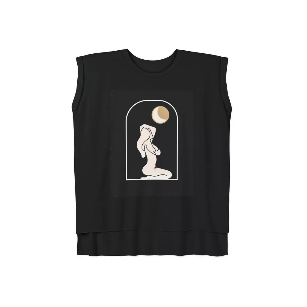 Women’s Flowy Rolled Cuffs Muscle Tee