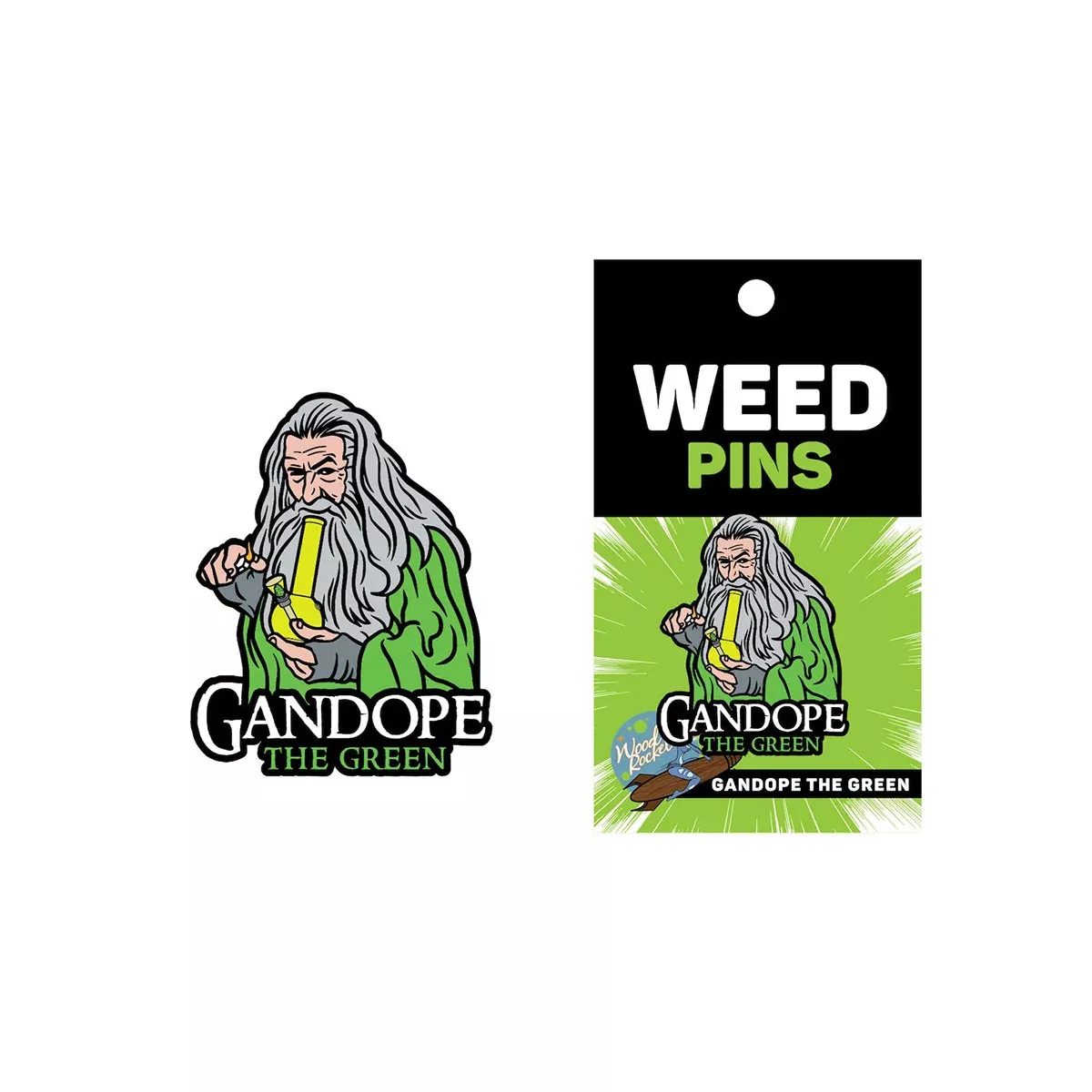 Wood Rocket Gandope The Green Pin