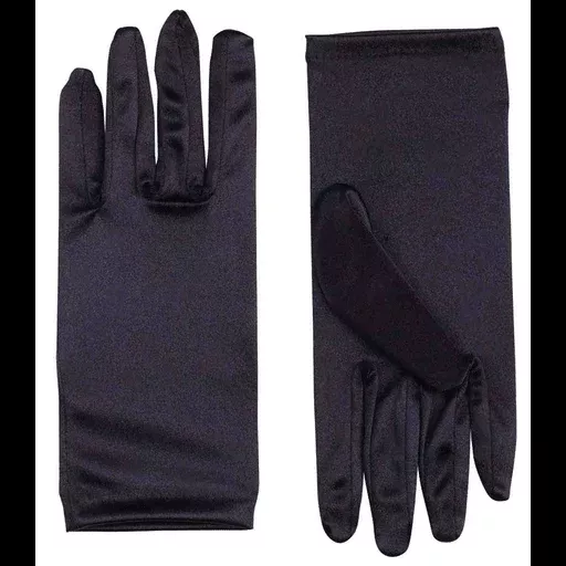 Wrist Length Adult Satin Gloves