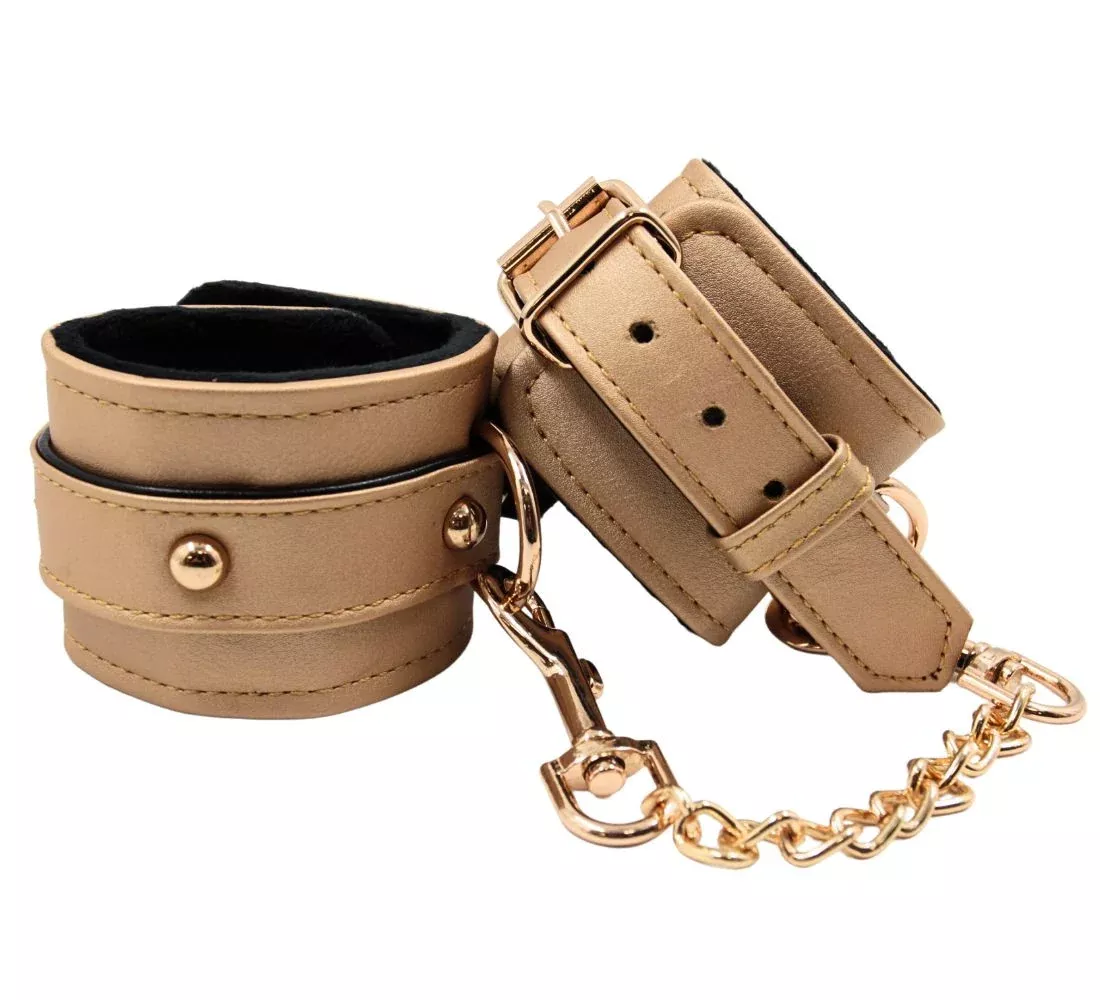Wrist Restraints Golden - SPARTACUS