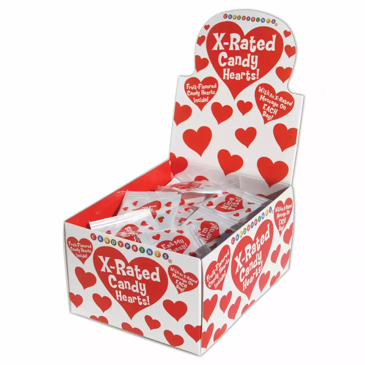 X-Rated 100 pc. 3 pc. bag Jumbo Hearts Display