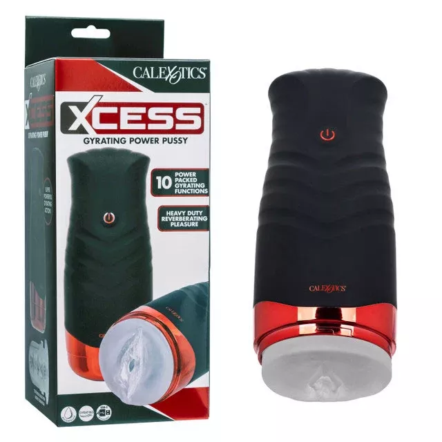 Xcess Gyrating Power Pussy - Black