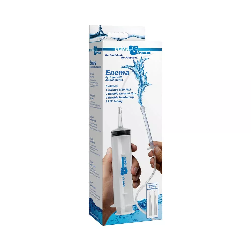 XR Brands CleanStream Enema Syringe with Attachments