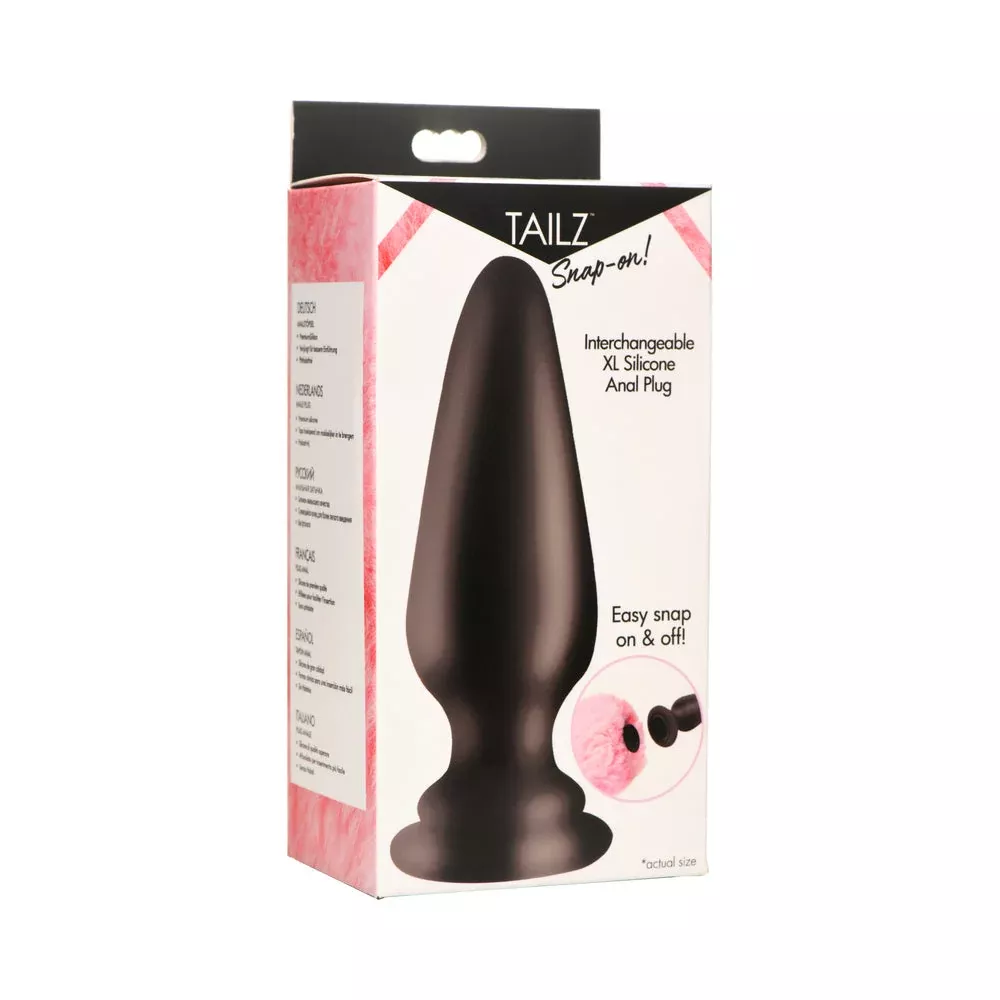 XR Brands Tailz Snap-On Interchangeable XL Silicone Anal Plug