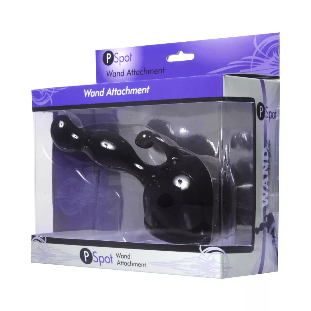 XR Brands Wand Essentials P-Spot Wand Attachment Black