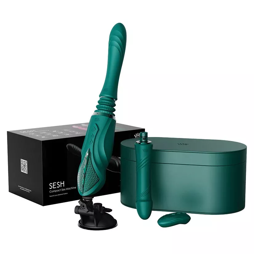 ZALO SESH Thrusting Pleasure Device with Smart App Control, Heating, and Multi-Angle Suction