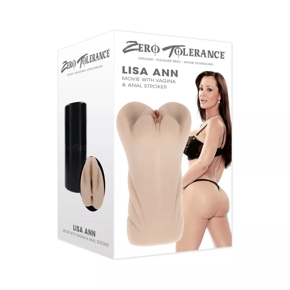 Zero Tolerance Lisa Ann Dual-Entry Vagina & Anal Stroker - Light