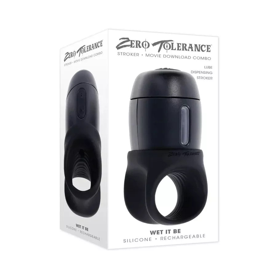 Zero Tolerance Wet It Be Stroker - 10 Vibrating Speeds, USB Rechargeable, Splashproof Silicone Design