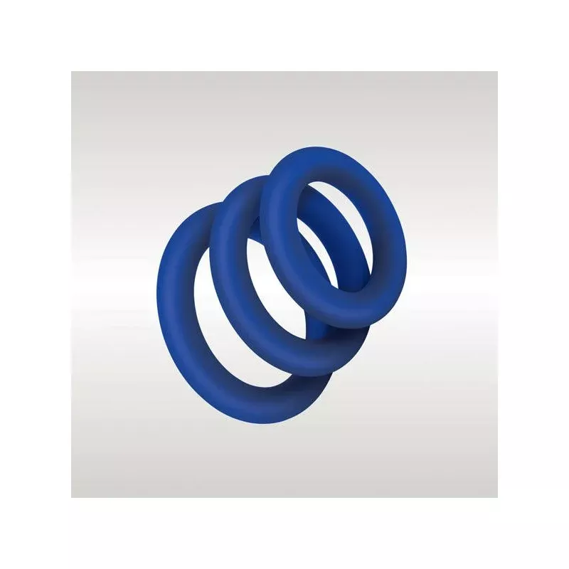 Zolo Extra Thick Silicone Cock Ring 3 Pack